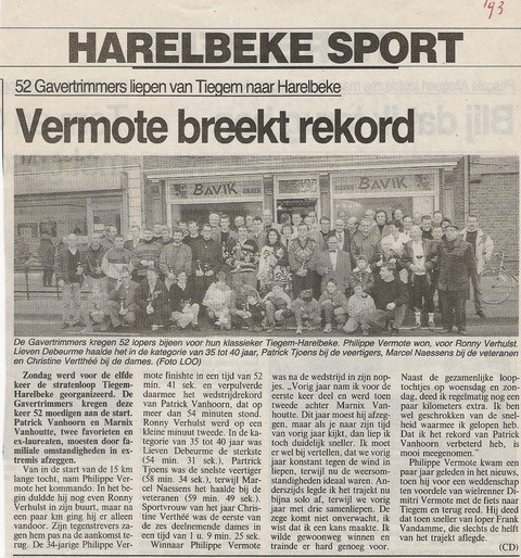 Tiegem - Harelbeke 1993